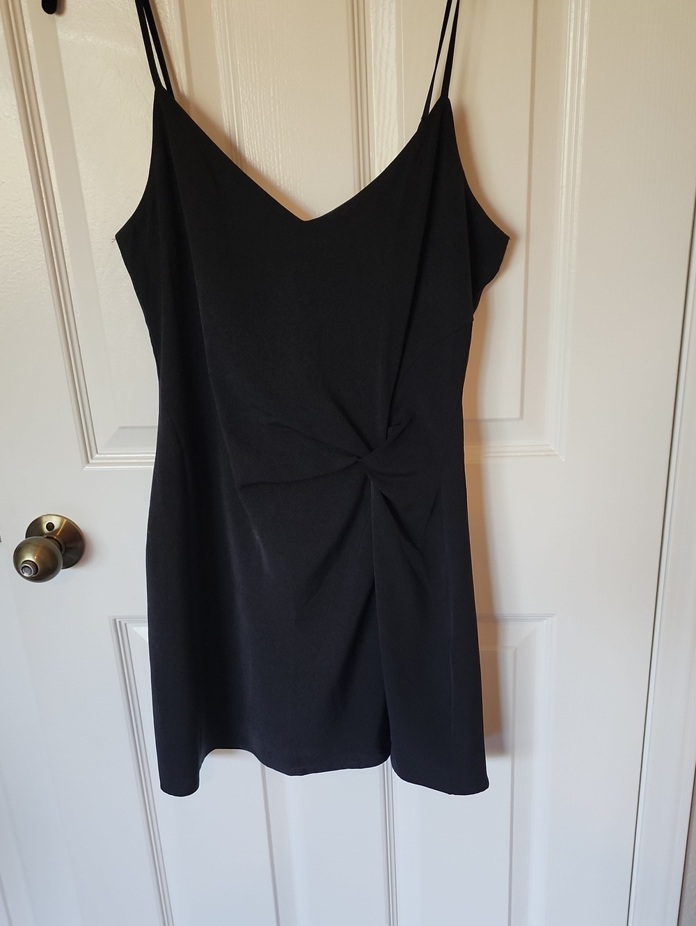 Abercrombie & Fitch Black Twist-Detail Mini Slip Dress NWT small